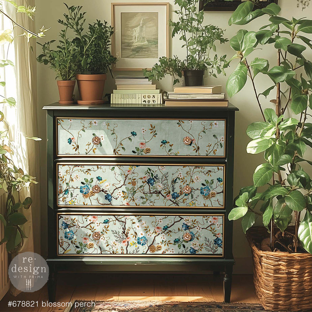 Redesign With Prima A1 Decoupage Fiber_Blossom Perch