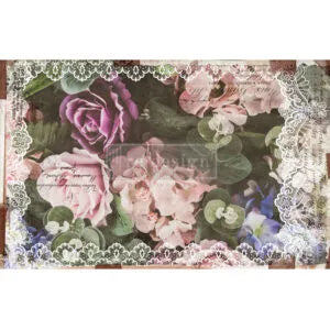 Redesign With Prima Decoupage Decor Tissue Paper _ Dark Lace Floral