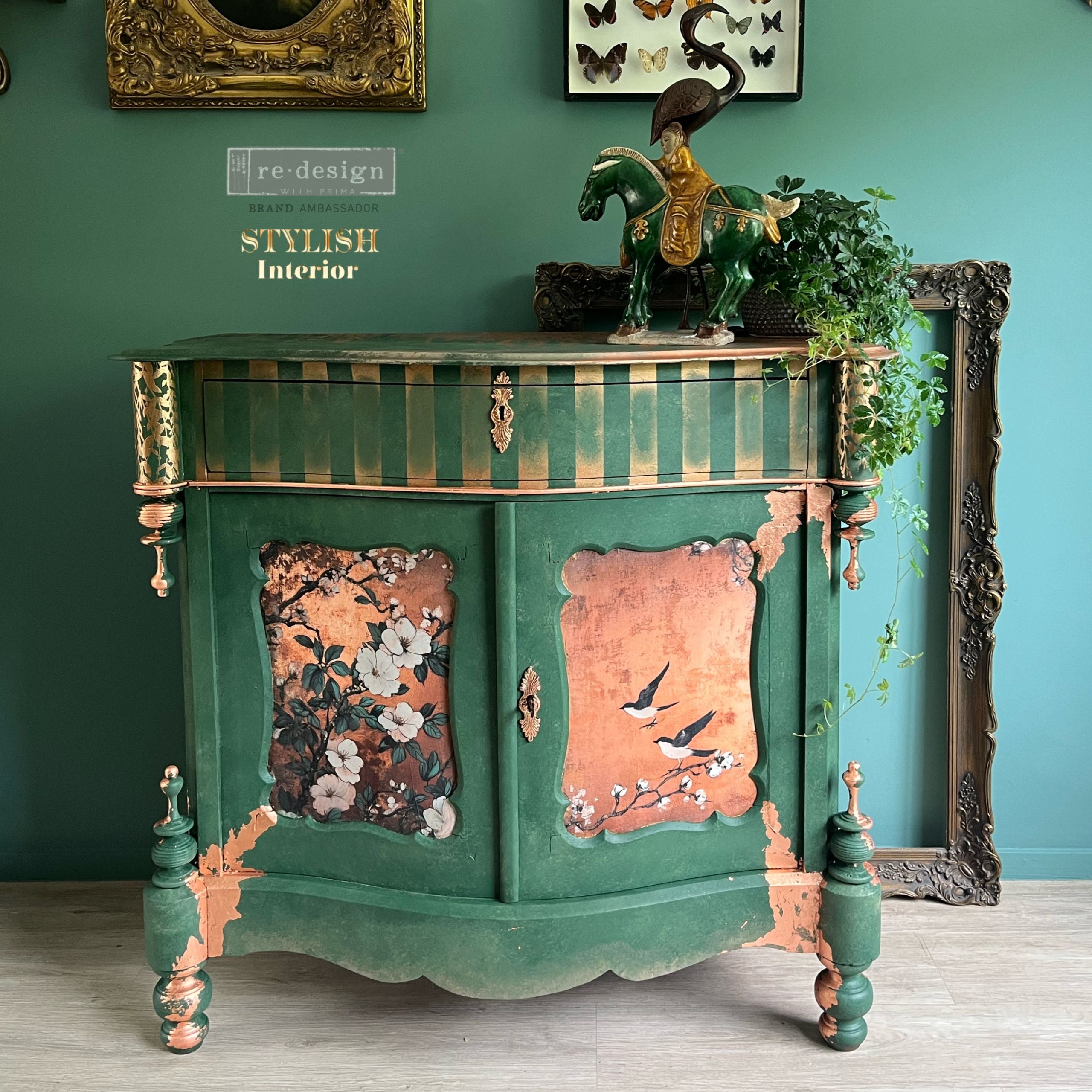 Redesign With Prima A1 Decoupage Fiber_ Feathers in the Glow