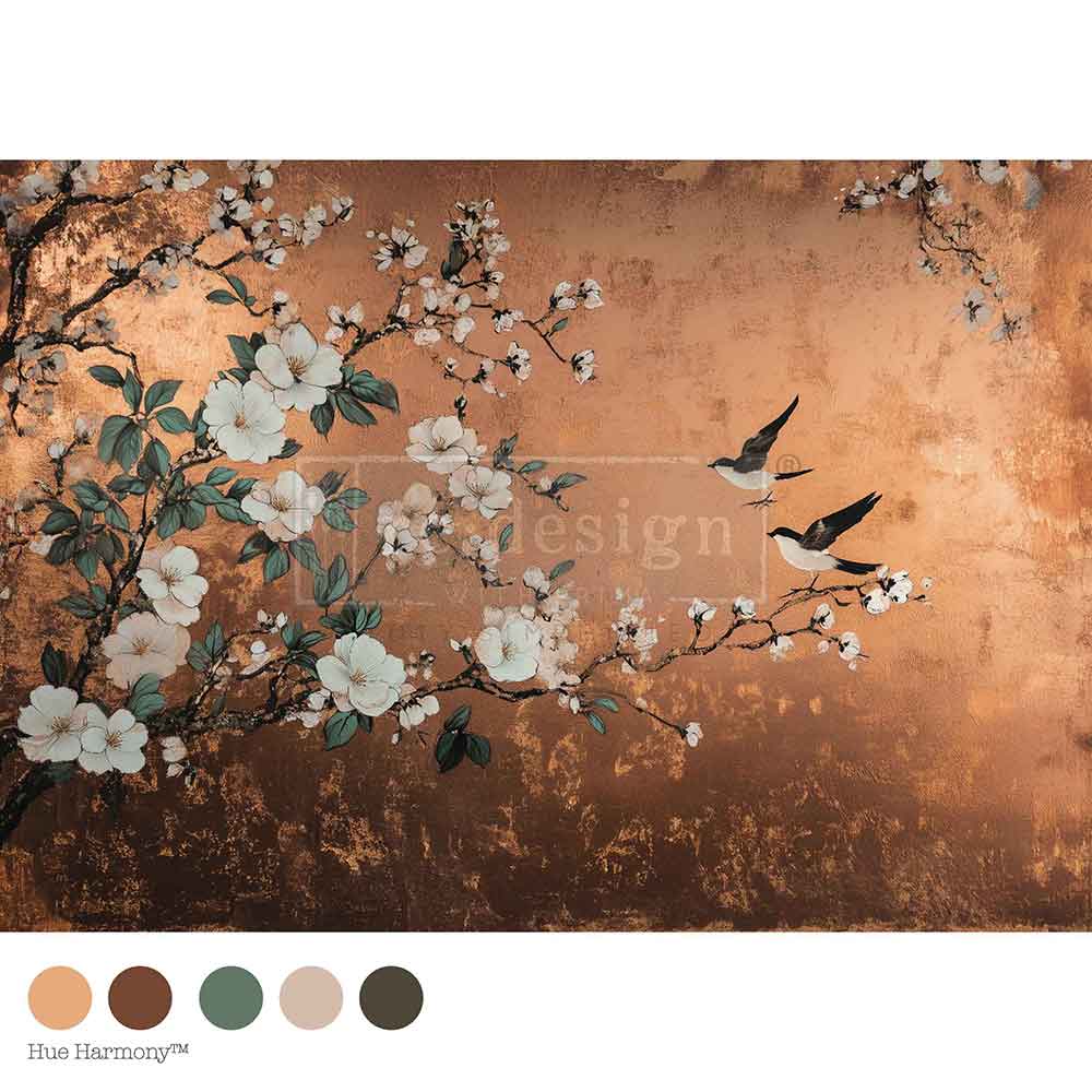 Redesign With Prima A1 Decoupage Fiber_ Feathers in the Glow