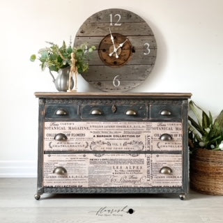 Redesign With Prima Decoupage Decor Tissue Paper_ Floral text