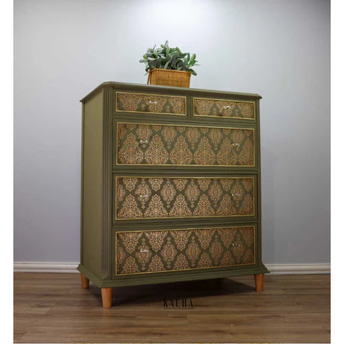 Redesign With Prima Decor Transfer_ Kacha _Golden  Damask