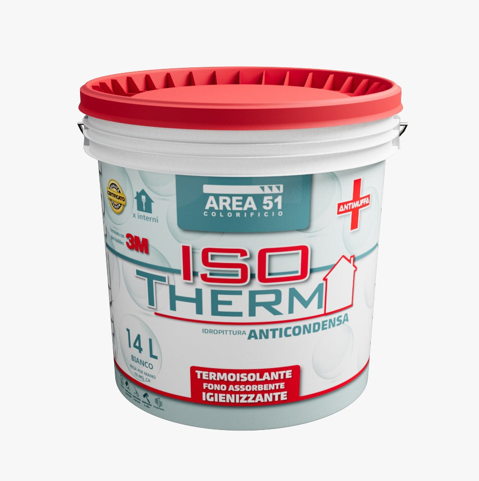 Isotherm Idropittura termoisolante anticondensa antimuffa e fonoassorbente per interni.