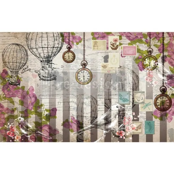 Redesign With Prima Decoupage Decor Tissue Paper_ Love Letters