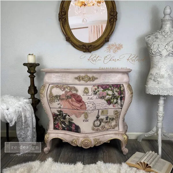 Redesign With Prima Decoupage Decor Tissue Paper_ Love Letters