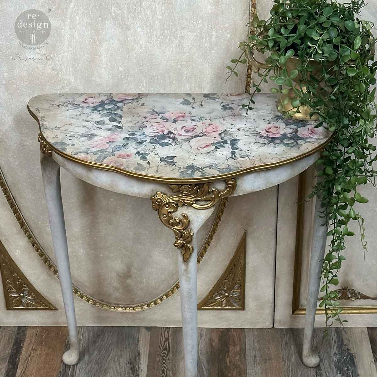 Redesign With Prima Decoupage Fiber_Rosy Reverie