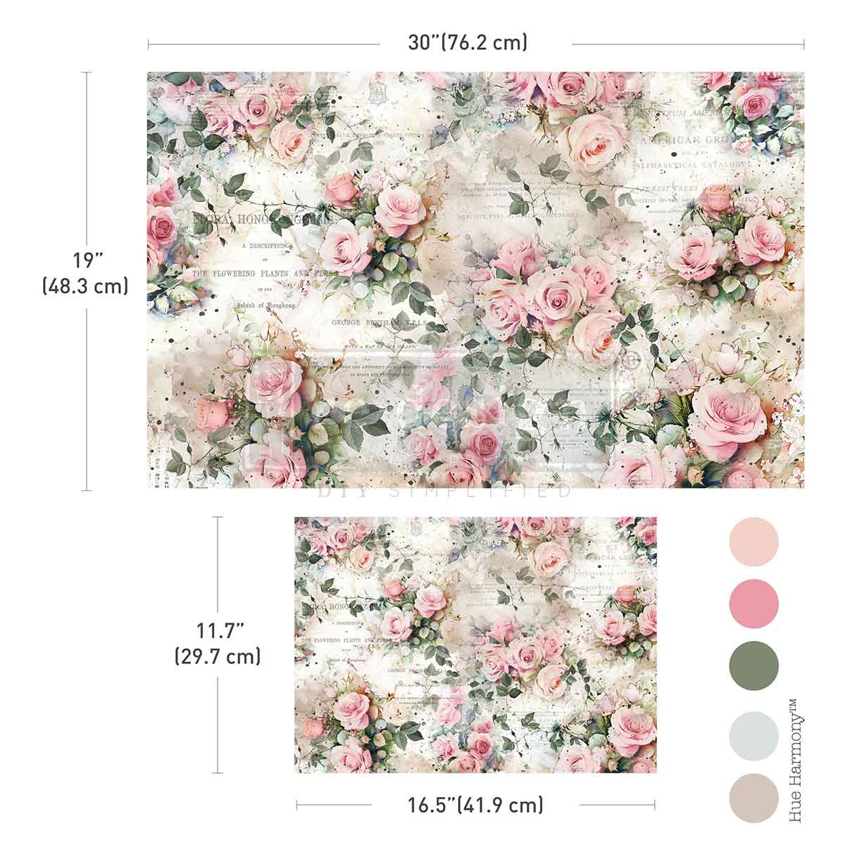 Redesign With Prima Decoupage Fiber_Rosy Reverie
