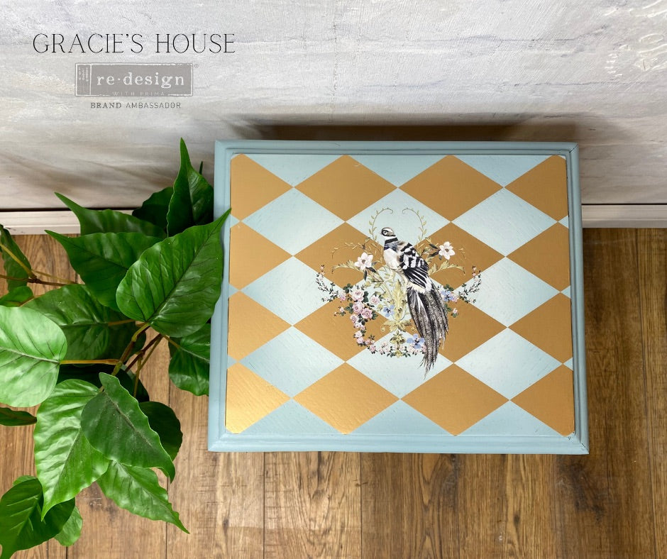 Redesign Decor Transfers Gold Harlequin 24''x35''