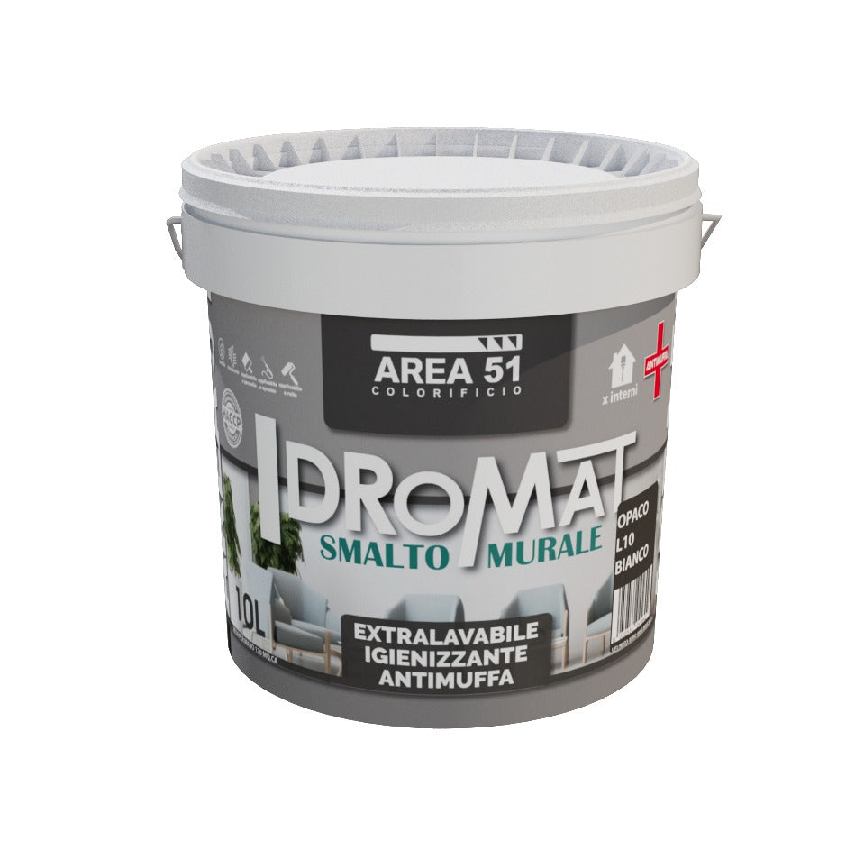 IDROMAT OPACO Smalto murale ad acqua opaco.