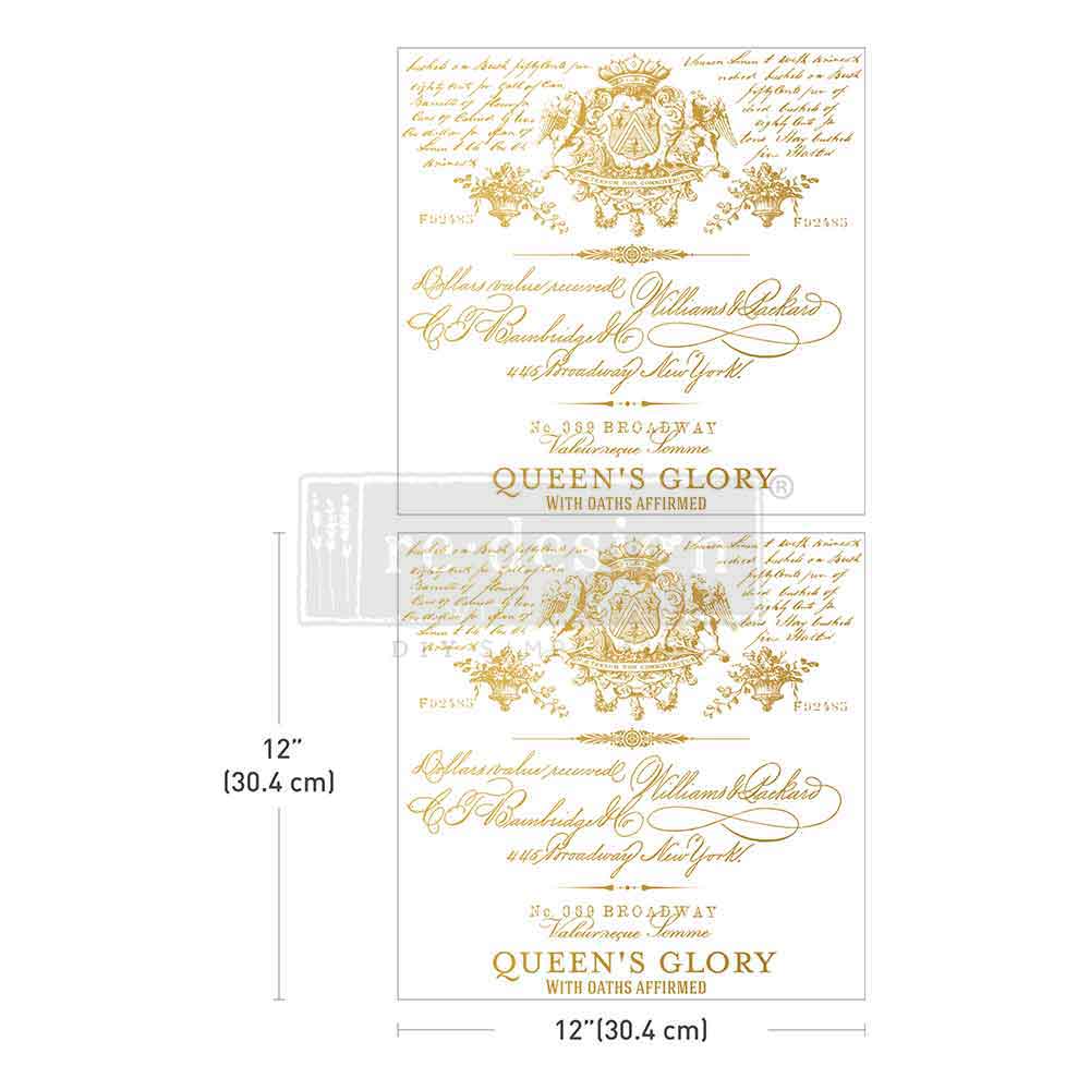 Redesign Whit Prima_Maxi transfer Queen's Glory 12''x12''