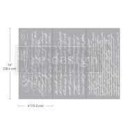 Redesign Whit Prima_Decor Transfer Secret Letter II 6''X12''